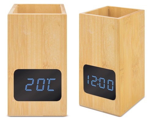 Bambus digital uhr - uhr, &