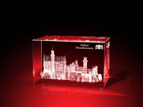 Glas gravur schloss - glas,